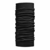 Buff Merino Wool Tubular Solid Black